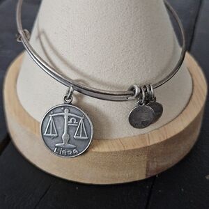 Alex and Ani Silver Libra Charm Bracelet